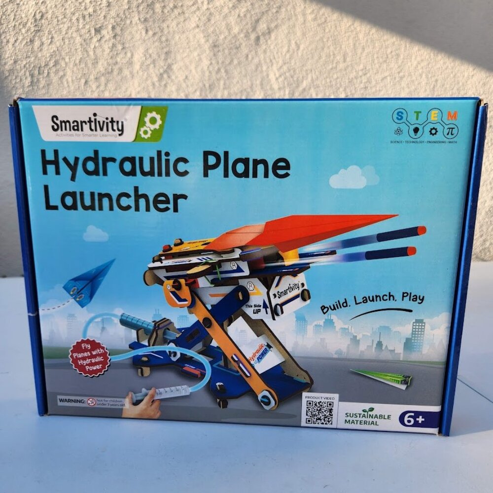 NEW Smartivity DIY Hydraulic Paper Airplanes Darts Launcher STEM Toy Kids STEM K
